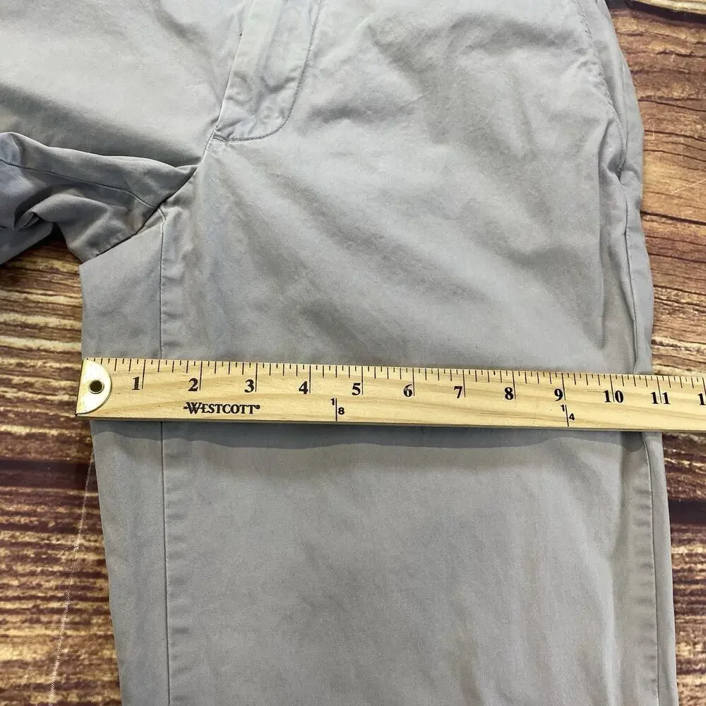 J.CREW Pants Mens Size 30x32 Gray Stretch Chino Essex Pants Office Biz